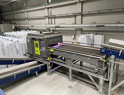 Multi-sensor sorting system for positive detection of clear PET in pre- and post-sorting