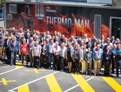 Dupont inaugurates new Thermo-Man burn test unit - at their European Technical Center and takes end-users on a unique Dupont journey