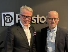 Ib Jensen (right) takes over from Jan Secher (left) as new CEO of Perstorp Group