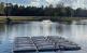 Noria Energy’s floating solar system installed at scenic pond within BASF’s McIntosh, Alabama production facility.