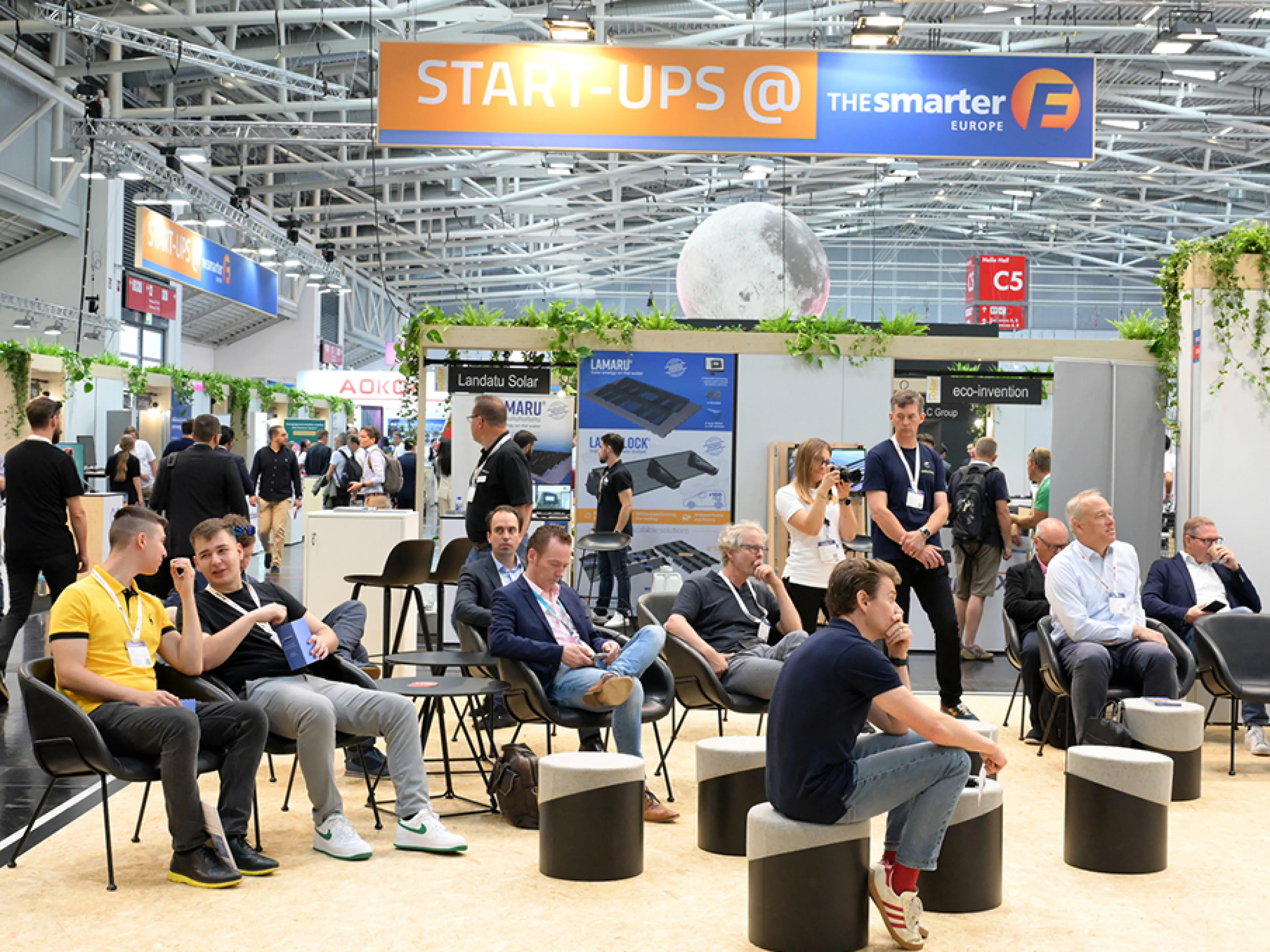 Start-ups are once again presenting innovations and ideas at EM-Power Europe this year, Photo: Solar Promotion Start-ups are once again presenting innovations and ideas at EM-Power Europe this year
