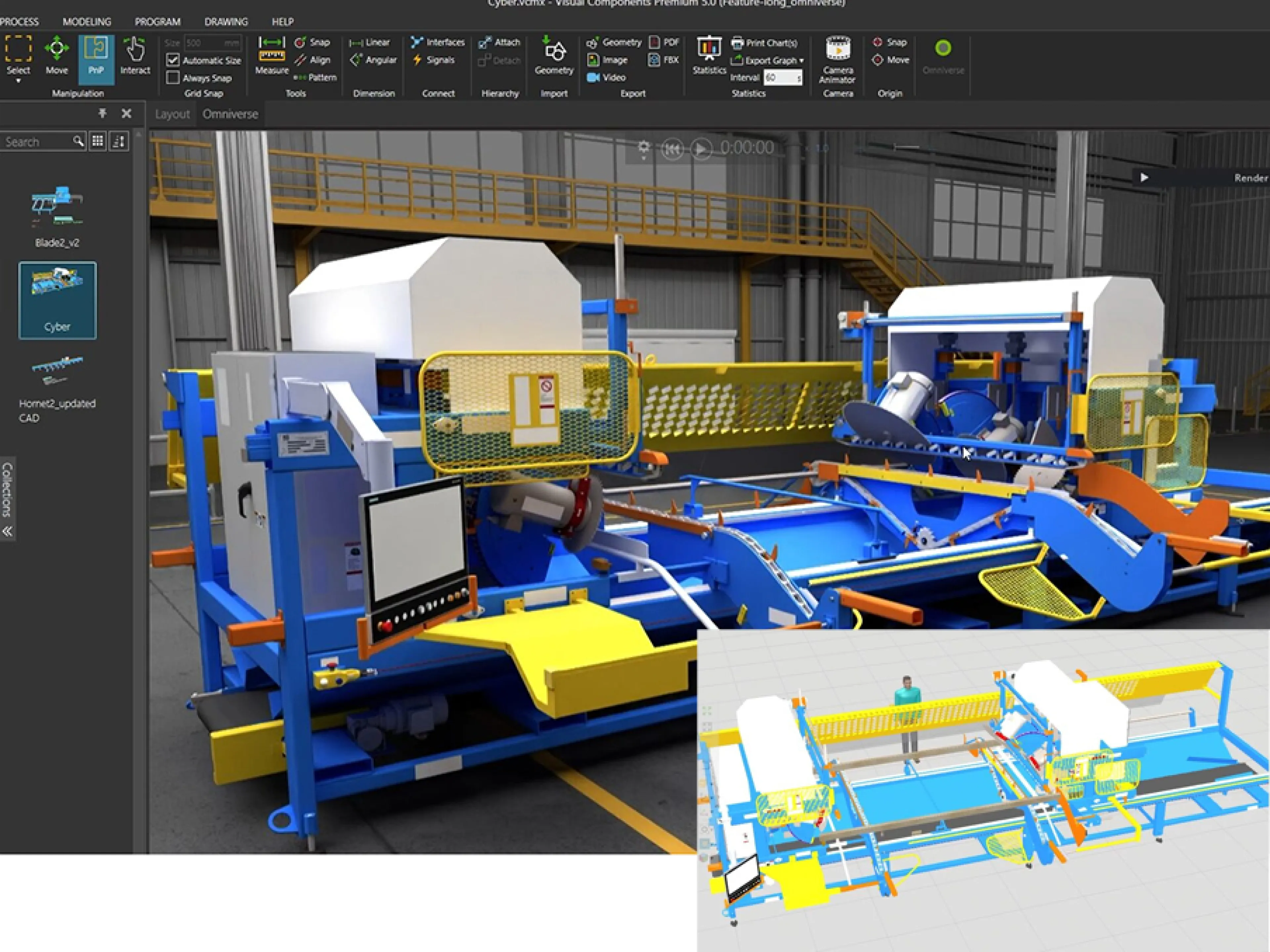 The new Visual Components Omni Experience add-on provides manufacturers and system integrators with photorealistic real-time visualizations in an integrated viewport