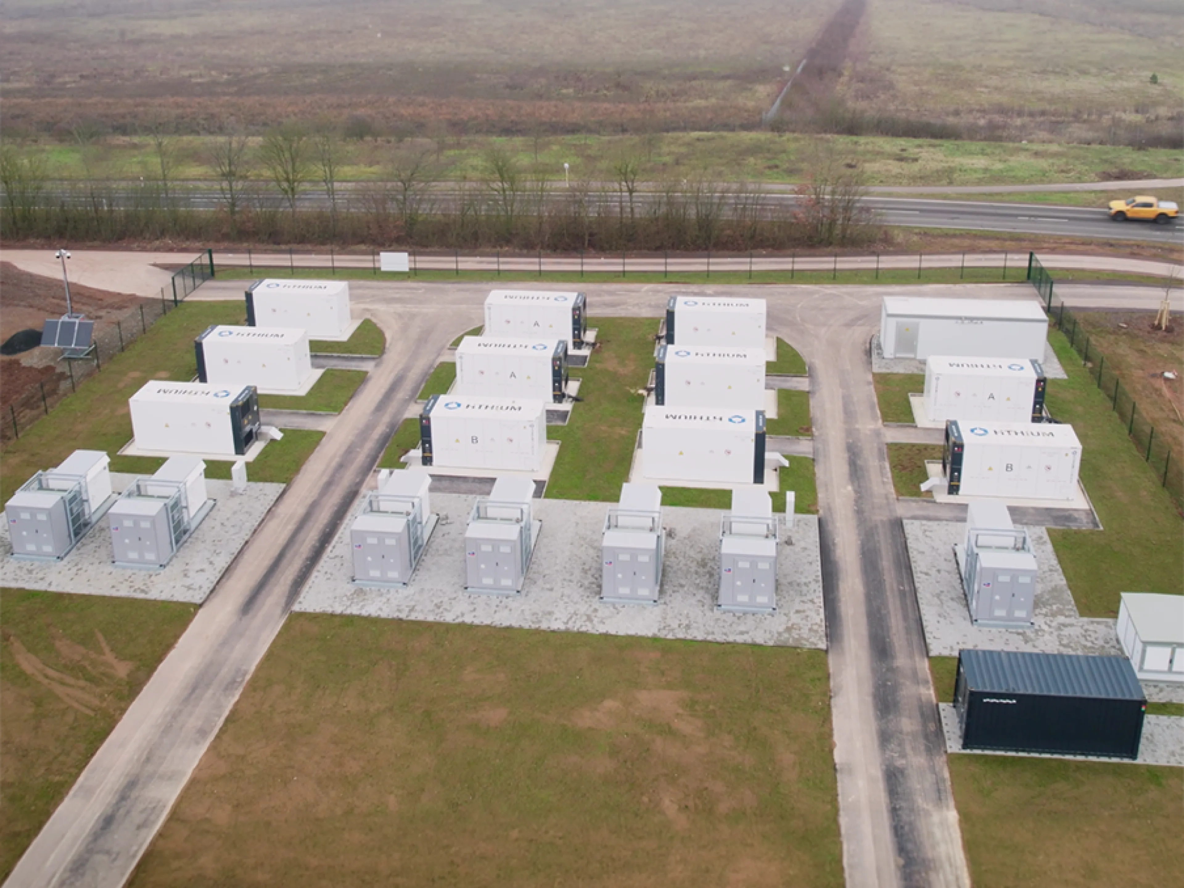 Föhren Battery Storage Park in Rhineland-Palatinate in Germany