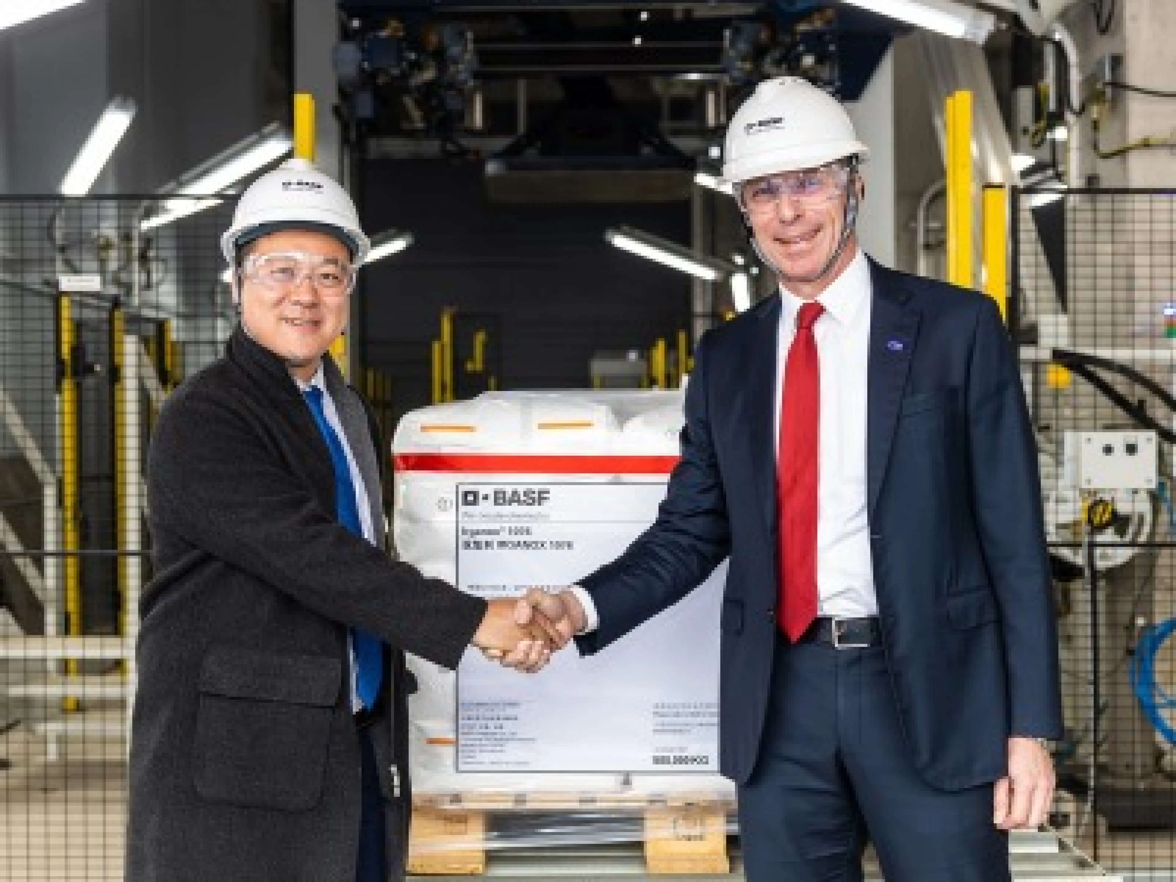 During the opening ceremony for the second phase of BASF’s new, world-scale antioxidants plant in Shanghai, China