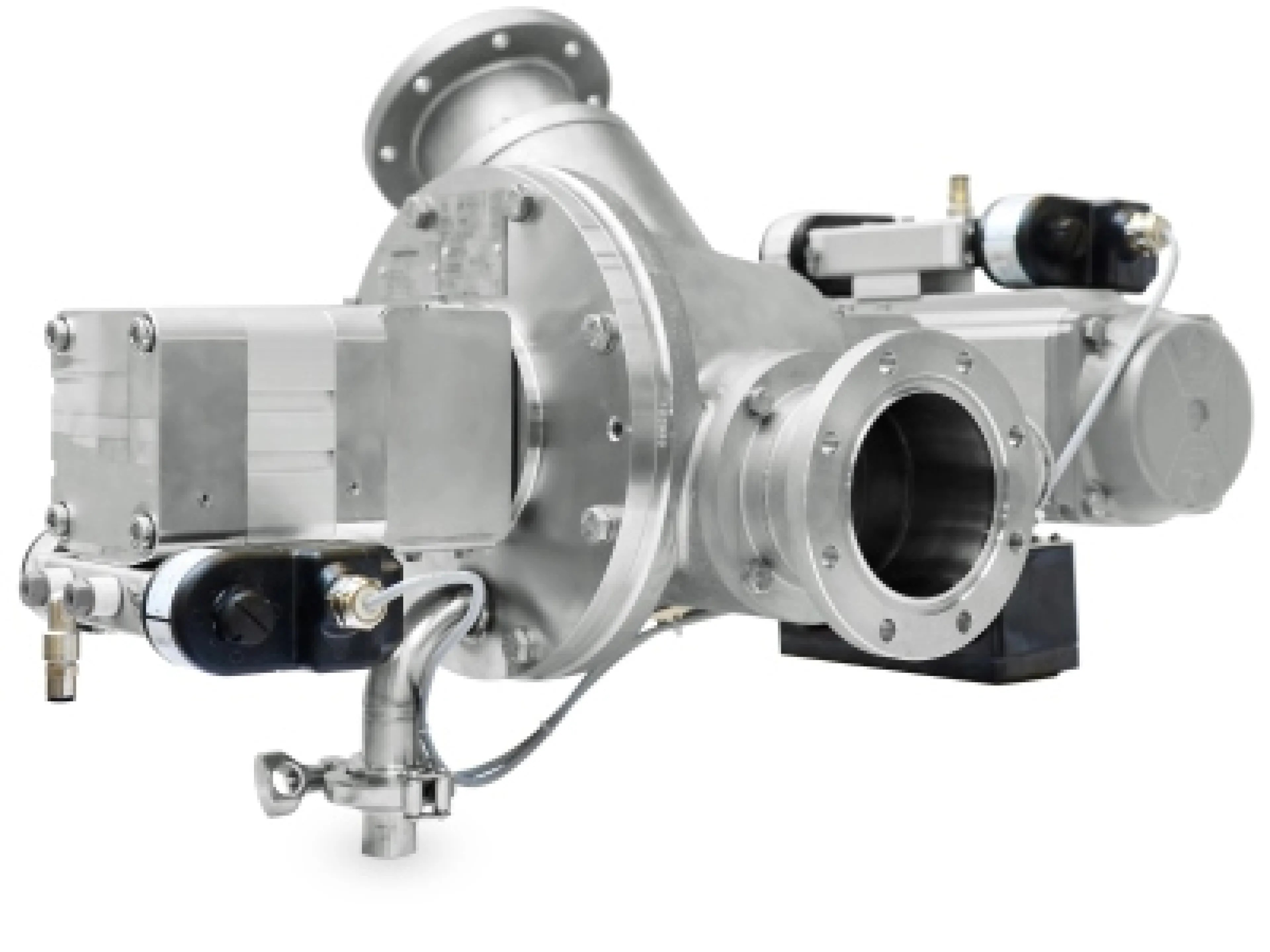 Coperion’s optimized stainless steel WYK diverter valve for CIP applications is a match for even the most stringent hygiene and purity demands