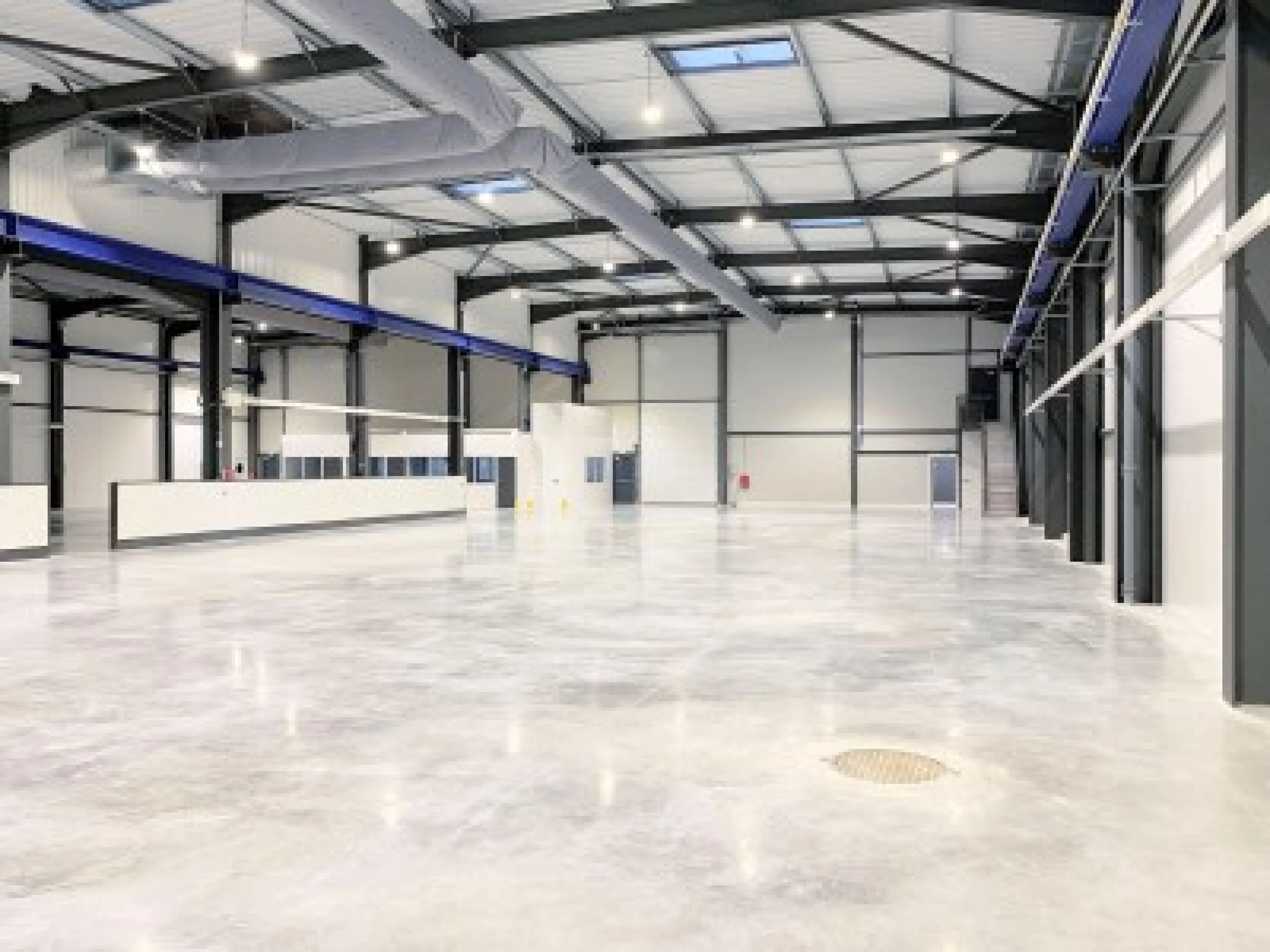 Production hall at the new location