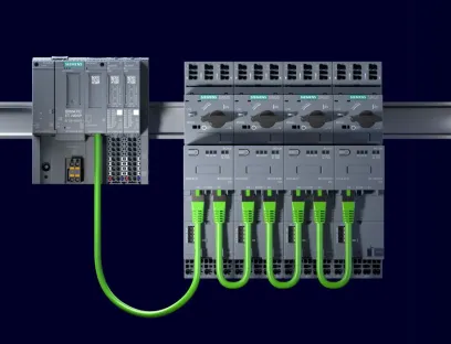 Sirius 3RC7 Intelligent Link Modules combined with Simatic ET 200SP, Photo: Siemens Sirius 3RC7 Intelligent Link Modules combined with Simatic ET 200SP