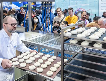 Rondo presented the demo program for a smart bread line at Iba 2025.