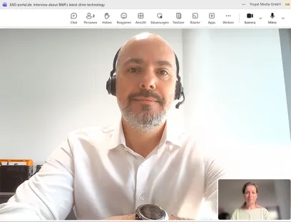 The conversation between Wilfried Guerry from B&R and editor-in-chief Susanne Woggon took place via MS Teams