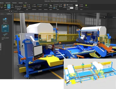 The new Visual Components Omni Experience add-on provides manufacturers and system integrators with photorealistic real-time visualizations in an integrated viewport
