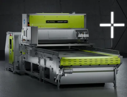 By using the new “OBJECT-AI” technology, the new sorting system by Sesotec can reliably separate PET that is suitable for food from other packaging