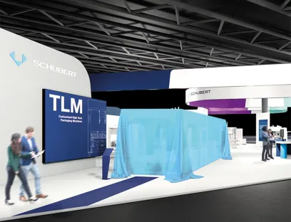 On the first day of the trade fair Interpack 2026, Gerhard Schubert ceremoniously unveils the new TLM generation
