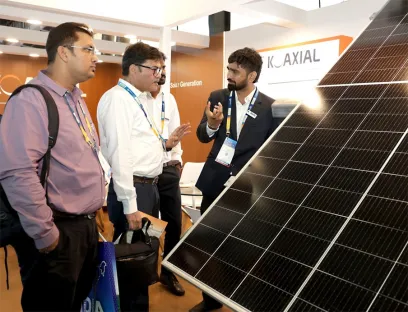 Many interested visitors at Intersolar India, which has been a regular gathering place for the industry in India since 2009