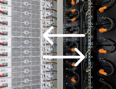 Bidirectional power conversion using the Trio Power module ensures efficient charging and discharging of the battery storage system