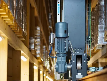 To implement the best possible state-of-the-art solution, drive technology from SEW-Eurodrive’s “Movi-C” automation modular system was installed. As a result, the storage and retrieval machines in the high-bay warehouse are equipped with the Power and Energy Solutions performance and energy management system