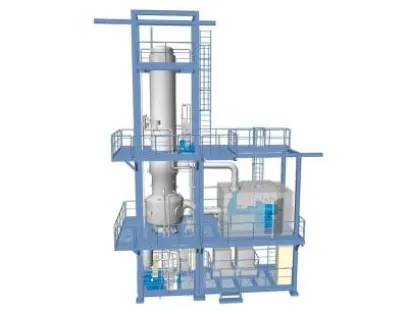 Caption: A 3D graphic of the Gea evaporator