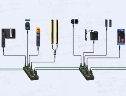As many as eight safety switchgear devices can be connected in the field via the Safety Fieldbox