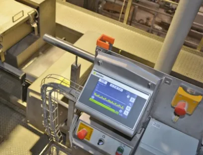 Intuity tunnel metal detector is installed in conveyor belts and is equipped with Think software