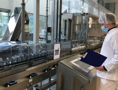 The new line from Syntegon meets the necessary Atex standards