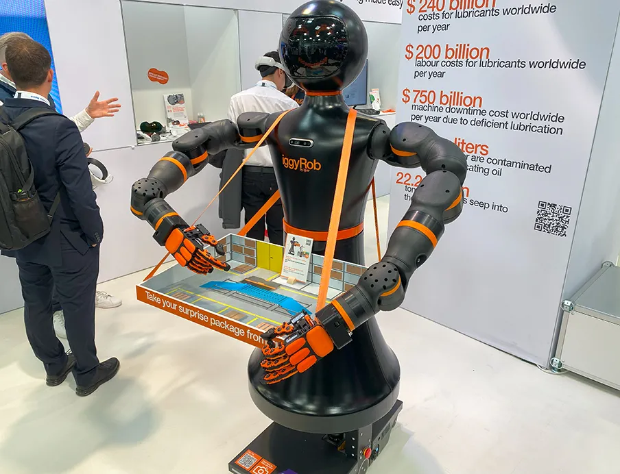 Igus presented its first humanoid robot produced in Germany