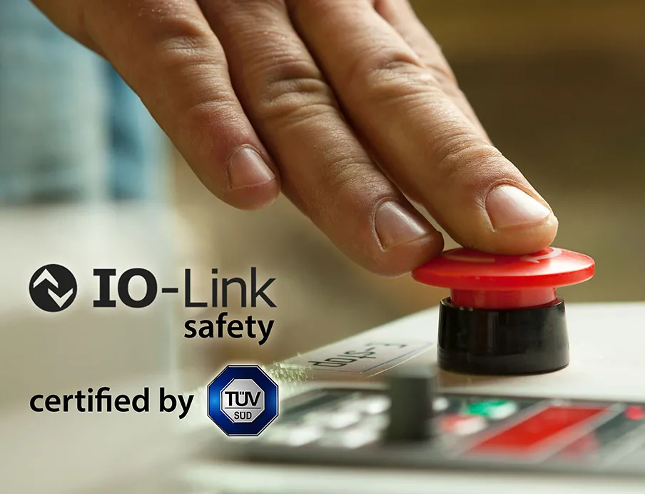 Following certification, IO-Link Safety now bears the TÜV Süd seal. This paves the way for safe practical use, Photo: PI Following certification, IO-Link Safety now bears the TÜV Süd seal. This paves the way for safe practical use
