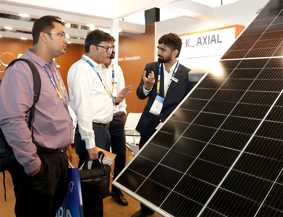 Many interested visitors at Intersolar India, which has been a regular gathering place for the industry in India since 2009