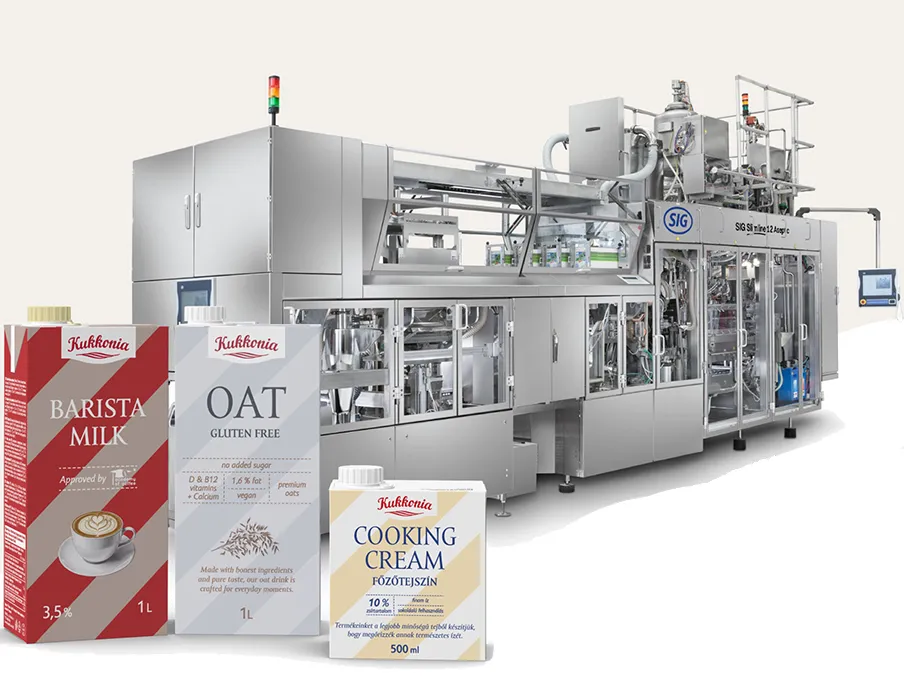 Euromilk is putting another Sig aseptic filling machine into operation to meet the growing demand for its products, including drinking milk, flavored milk, cream, and plant-based beverages