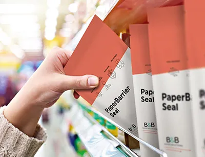 Fully recyclable paper-based packaging, photo: Coveris Fully recyclable paper-based packaging