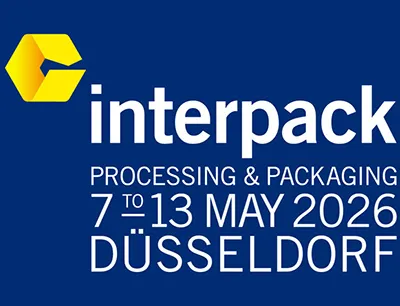 Logo of Interpack 2026 tradefair, Photo: Messe Düsseldorf Logo of Interpack 2026 tradefair